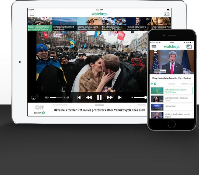 watchup app on devices